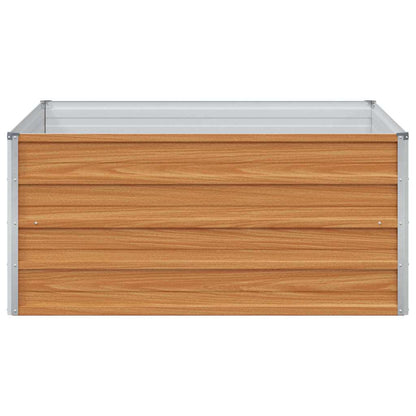 Garden Raised Bed Light Brown 100 x 100 x 45 cm