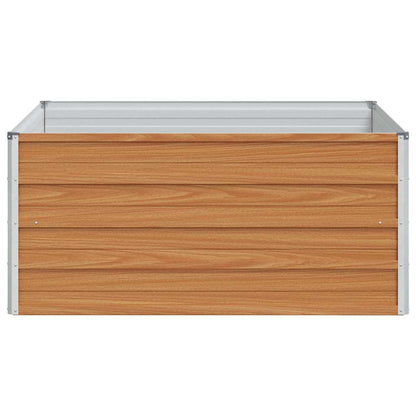 Garden Raised Bed Light Brown 100 x 100 x 45 cm