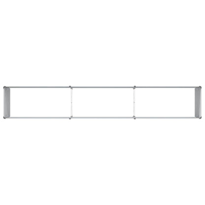Garden Raised Bed Light Brown 240 x 40 x 77 cm Galvanised Steel