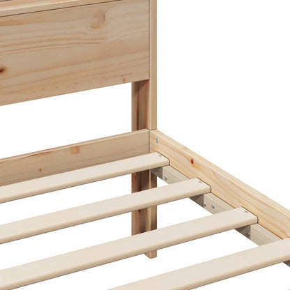 Bed Frame with Headboard Brown 180 x 200 cm Engineered Wood