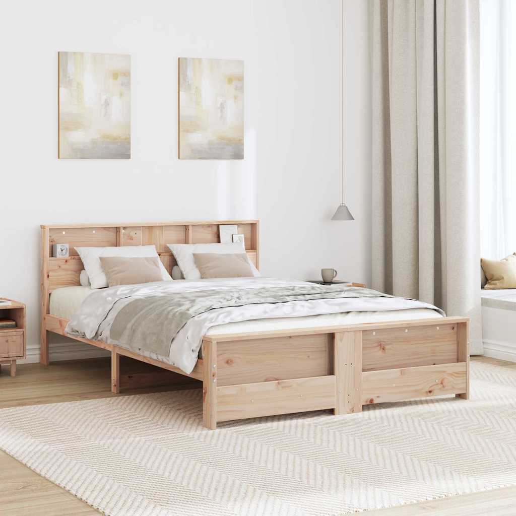 Bed Frame with Headboard Brown 160 x 200 cm Engineered Wood