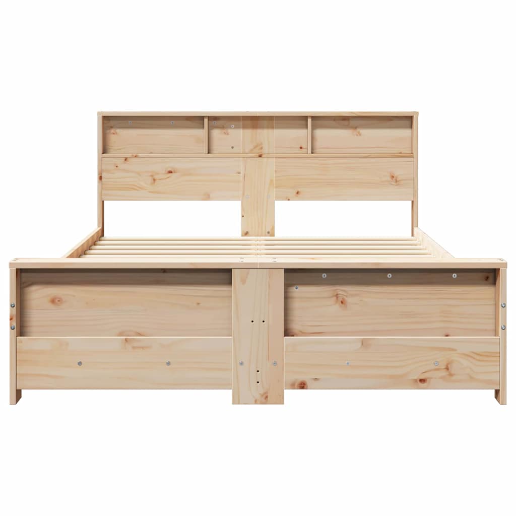 Bed Frame with Headboard Brown 160 x 200 cm Engineered Wood