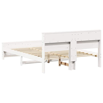 Bed Frame with Headboard White 160 x 200 cm Engineered Wood