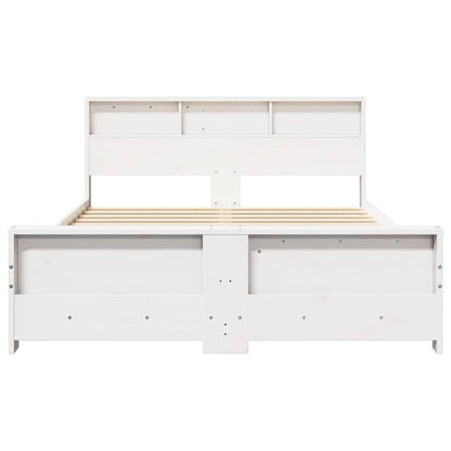 Bed Frame with Headboard White 160 x 200 cm Engineered Wood