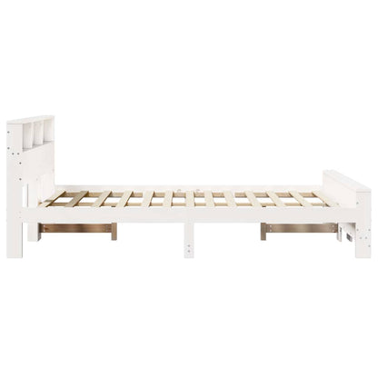 Bed Frame with Headboard White 160 x 200 cm Engineered Wood