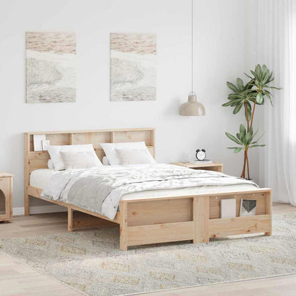 Bed Frame with Headboard Brown 140 x 200 cm Engineered Wood