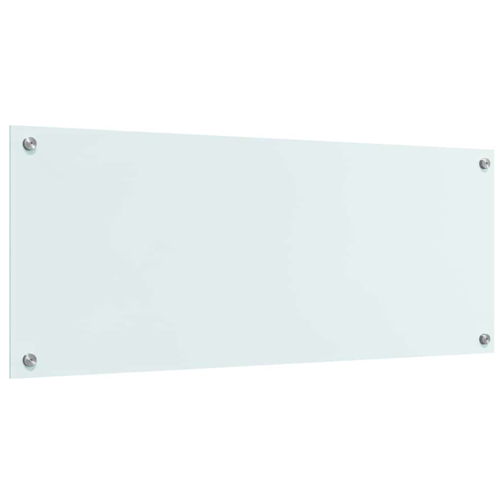 Kitchen Backsplash Milk 100 x 40 cm Tempered Glass