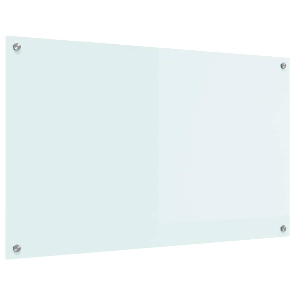 Kitchen Backsplash Milk 100 x 60 cm Tempered Glass