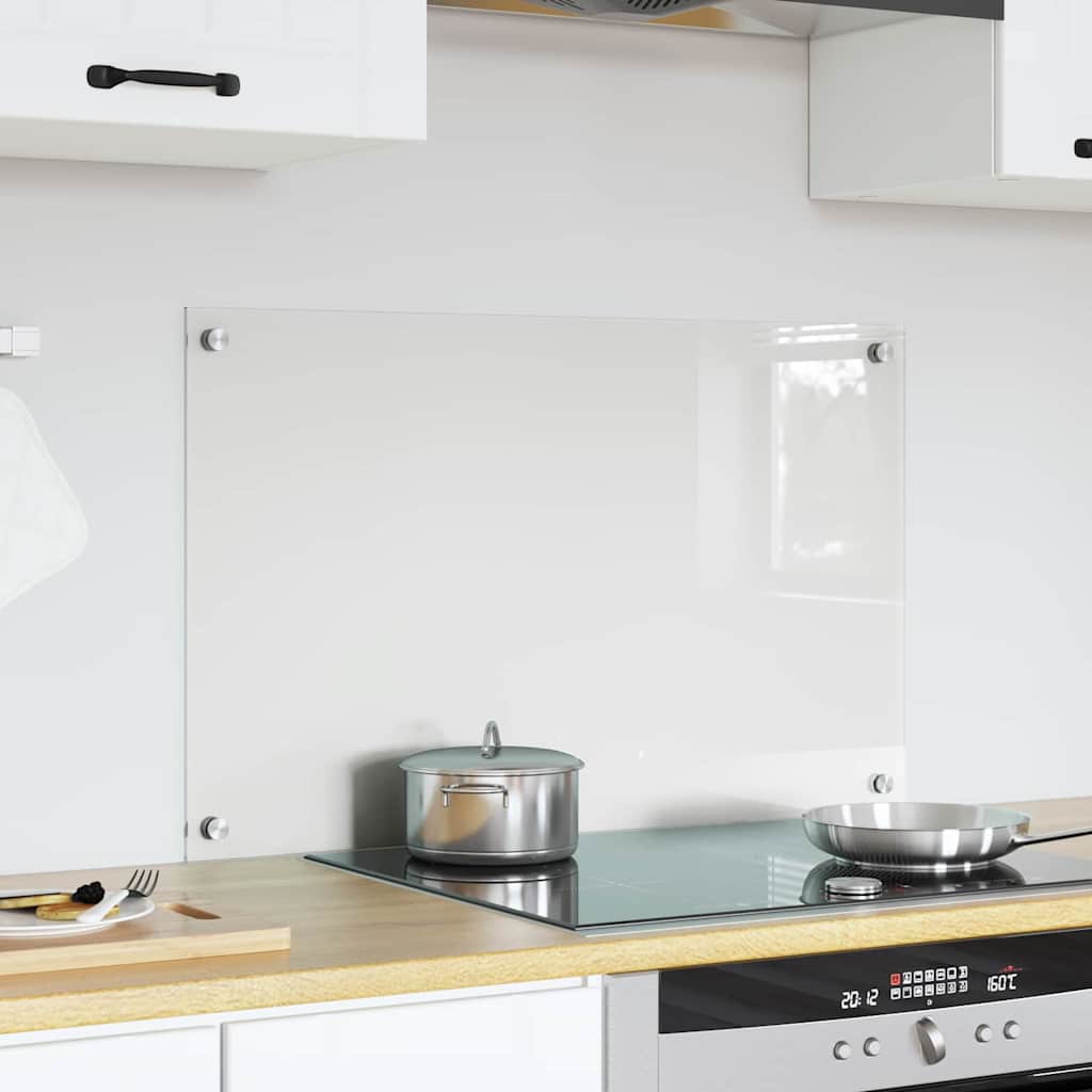 Kitchen Backsplash Transparent 80 x 50 cm Tempered Glass