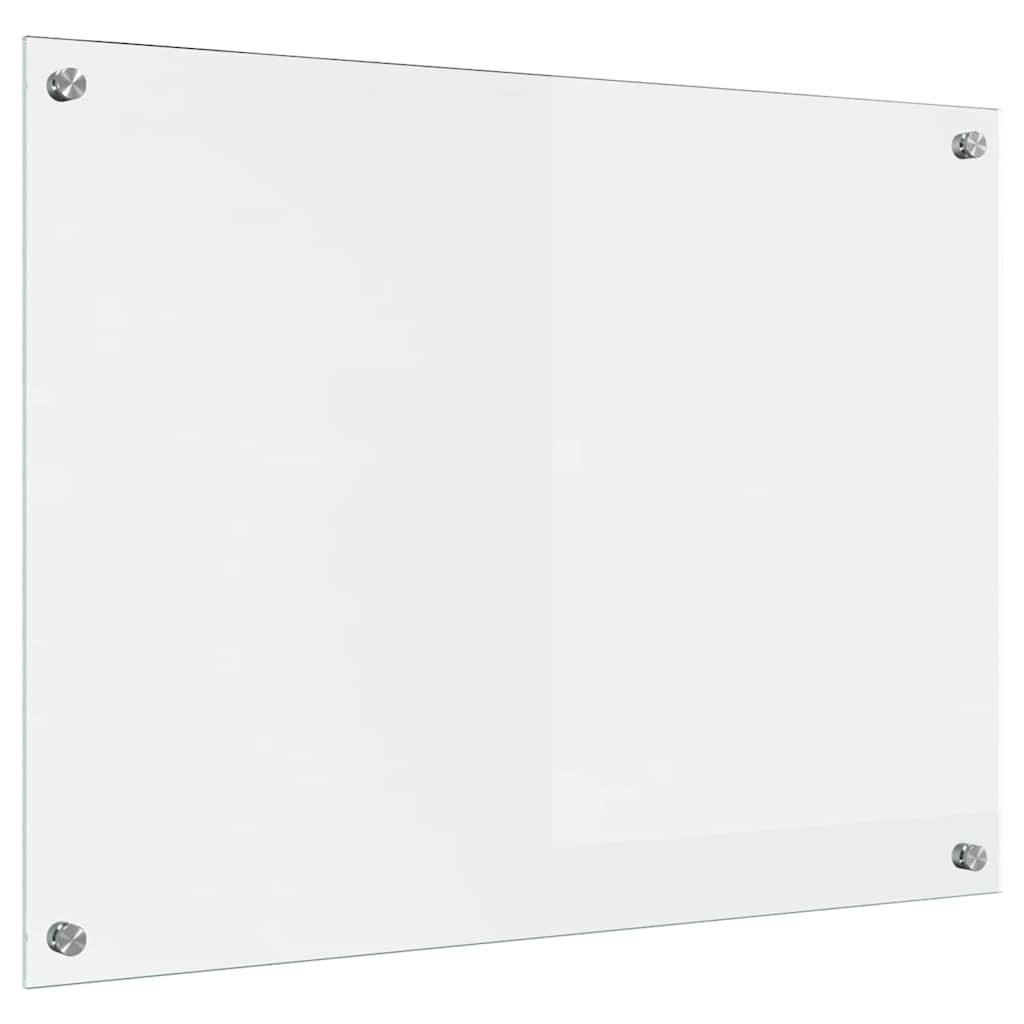 Kitchen Backsplash Transparent 80 x 60 cm Tempered Glass