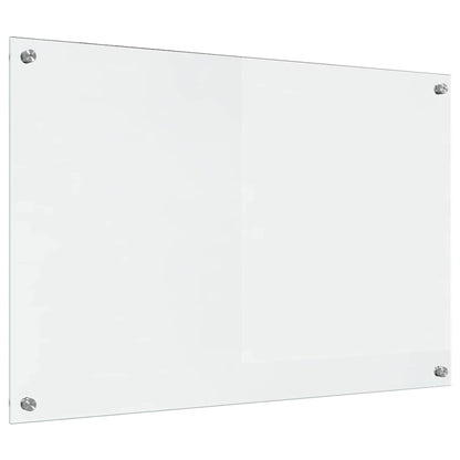 Kitchen Backsplash Transparent 90 x 60 cm Tempered Glass