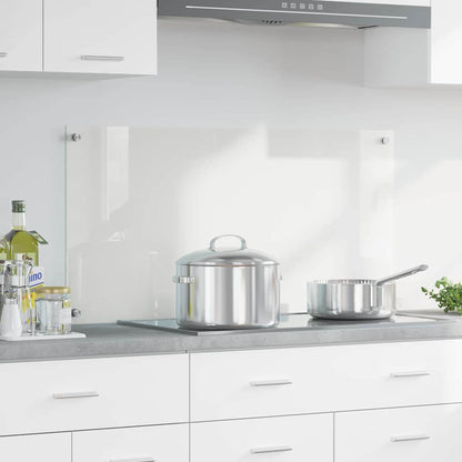 Kitchen Backsplash Transparent 100 x 50 cm Tempered Glass