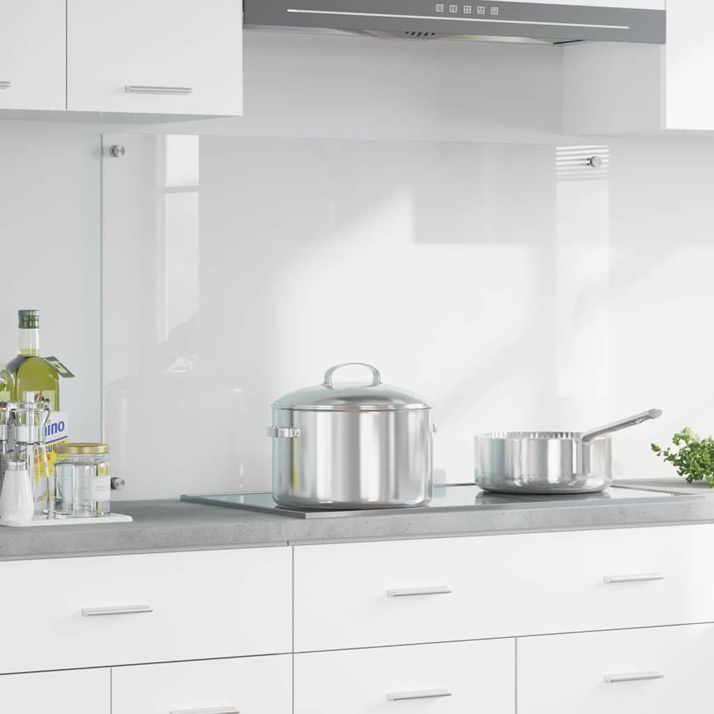 Kitchen Backsplash Transparent 100 x 60 cm Tempered Glass