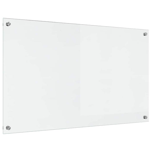 Kitchen Backsplash Transparent 100 x 60 cm Tempered Glass