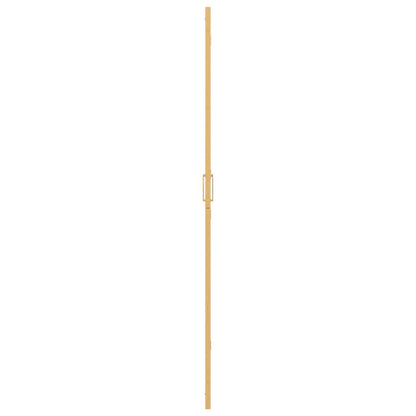 Walk-In Shower Wall Folding Gold 120 x 6.5 x 190 cm