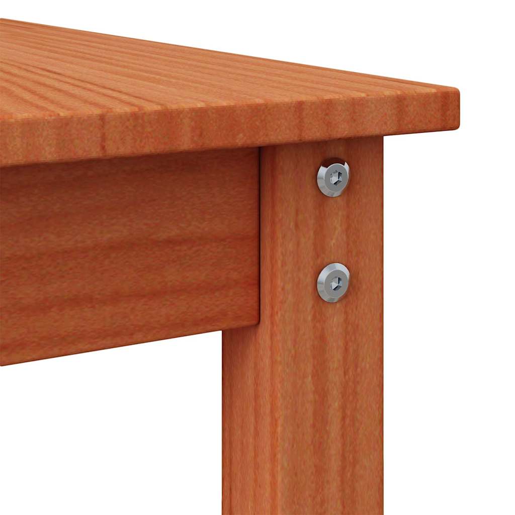 Coffee Table Wax brown 50 x 50 x 45 cm Solid pine wood