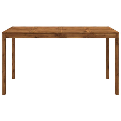 Garden Bar Table Natural 196 x 100 x 105 cm Solid Acacia Wood