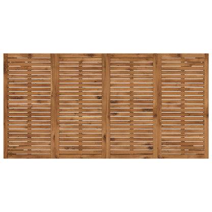 Garden Bar Table Natural 196 x 100 x 105 cm Solid Acacia Wood