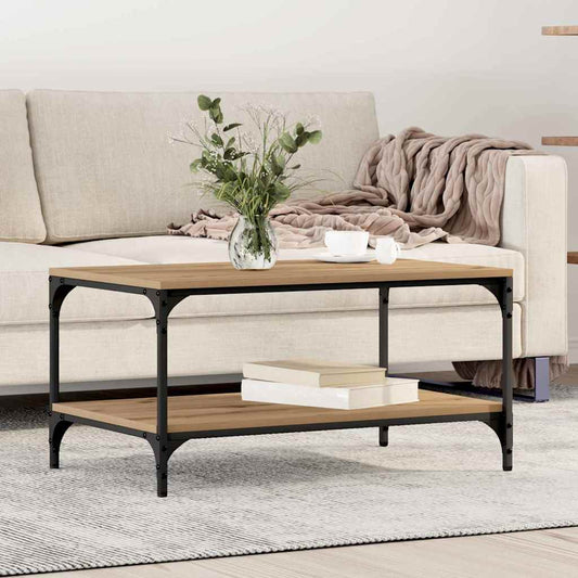 Coffee Table Artisan oak 80 x 50 x 40 cm Engineered wood