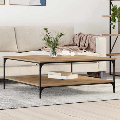 Coffee Table Artisan oak 100 x 100 x 40 cm Engineered wood