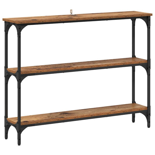 Console Table with Shelf Old wood 100 x 22.5 x 75 cm