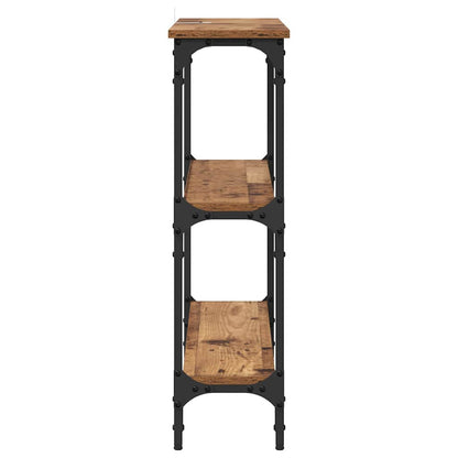 Console Table with Shelf Old wood 100 x 22.5 x 75 cm