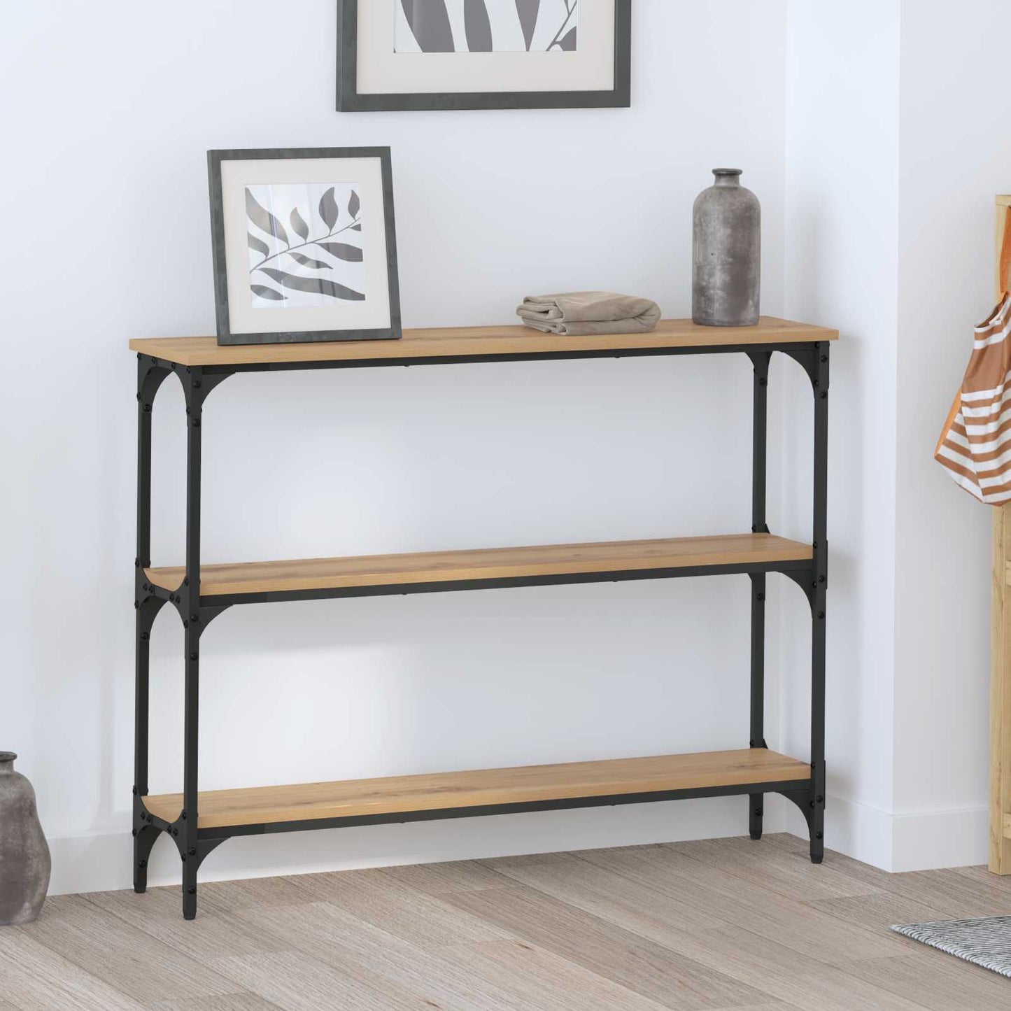 Console Table Artisan Oak 100 x 22.5 x 75 cm Engineered Wood
