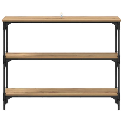Console Table with Shelf Artisan oak 100 x 22.5 x 75 cm