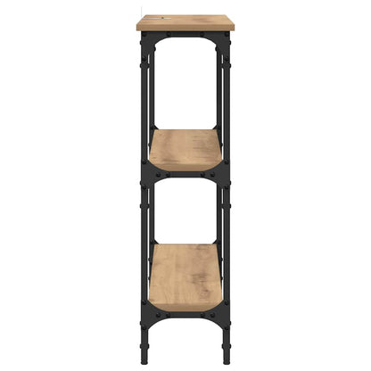 Console Table with Shelf Artisan oak 100 x 22.5 x 75 cm