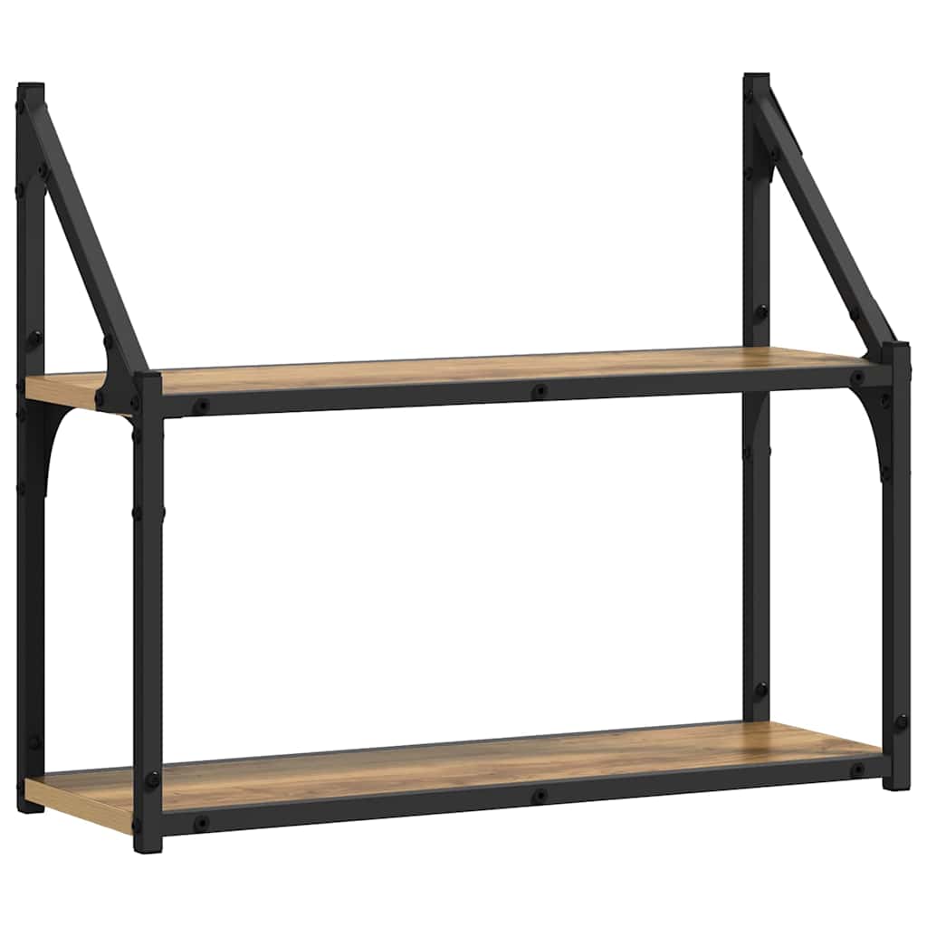 Wall Shelf Wall-Mounted Artisan oak 60 x 21 x 51 cm