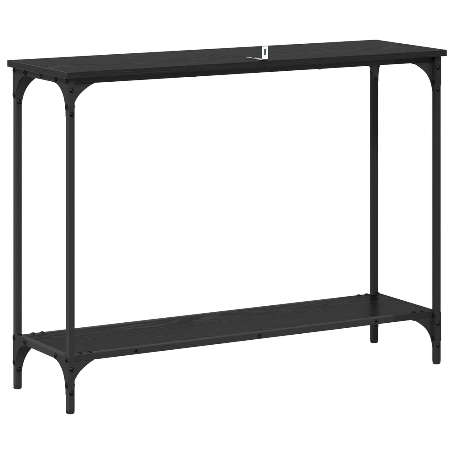 Console Table Black oak 101 x 30.5 x 75 cm Engineered wood