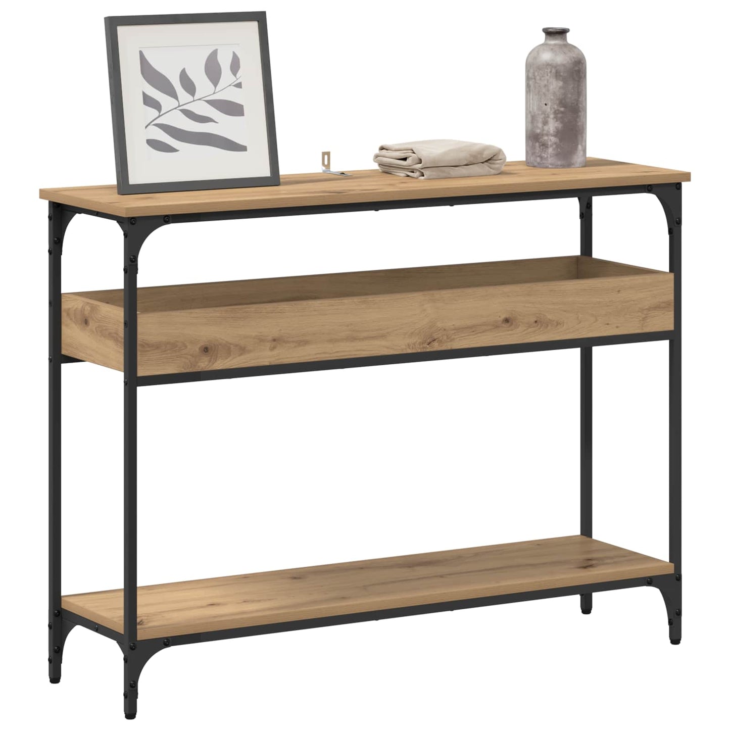 Console Table Artisan oak 100 x 29 x 75 cm Engineered wood