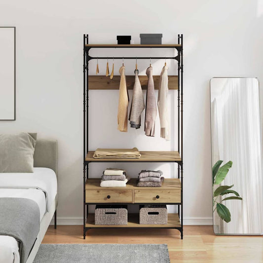 Wardrobe Artisan oak 89 x 39 x 184.5 cm Engineered wood