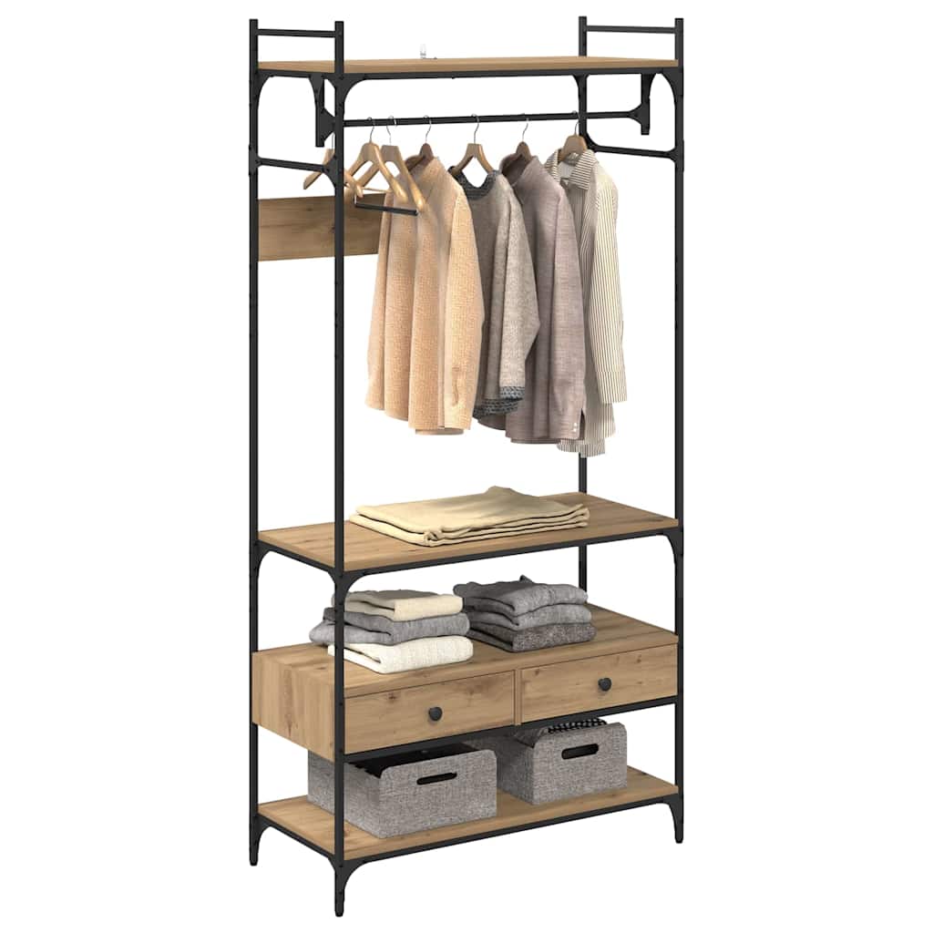 Wardrobe Artisan oak 89 x 39 x 184.5 cm Engineered wood