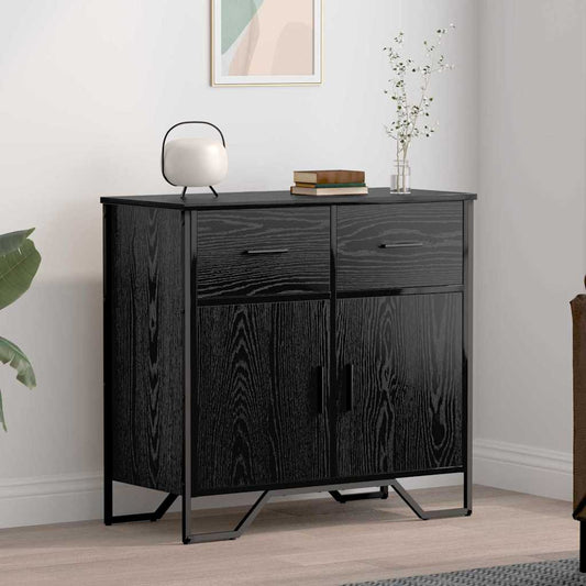 Sideboard Black Oak 79.5 x 35.5 x 74.5 cm
