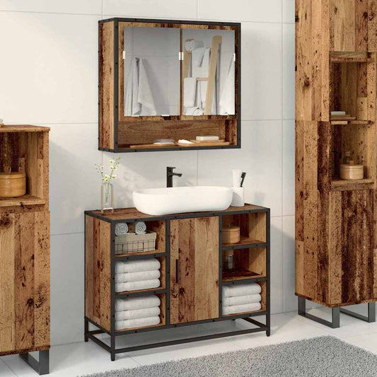 Wall Shelf Old Wood 65 x 20 x 60 cm