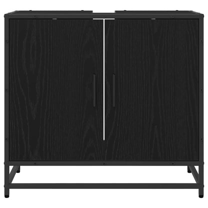 Bathroom Sink Cabinet Black Oak 65 x 33 x 60 cm Engineered wood