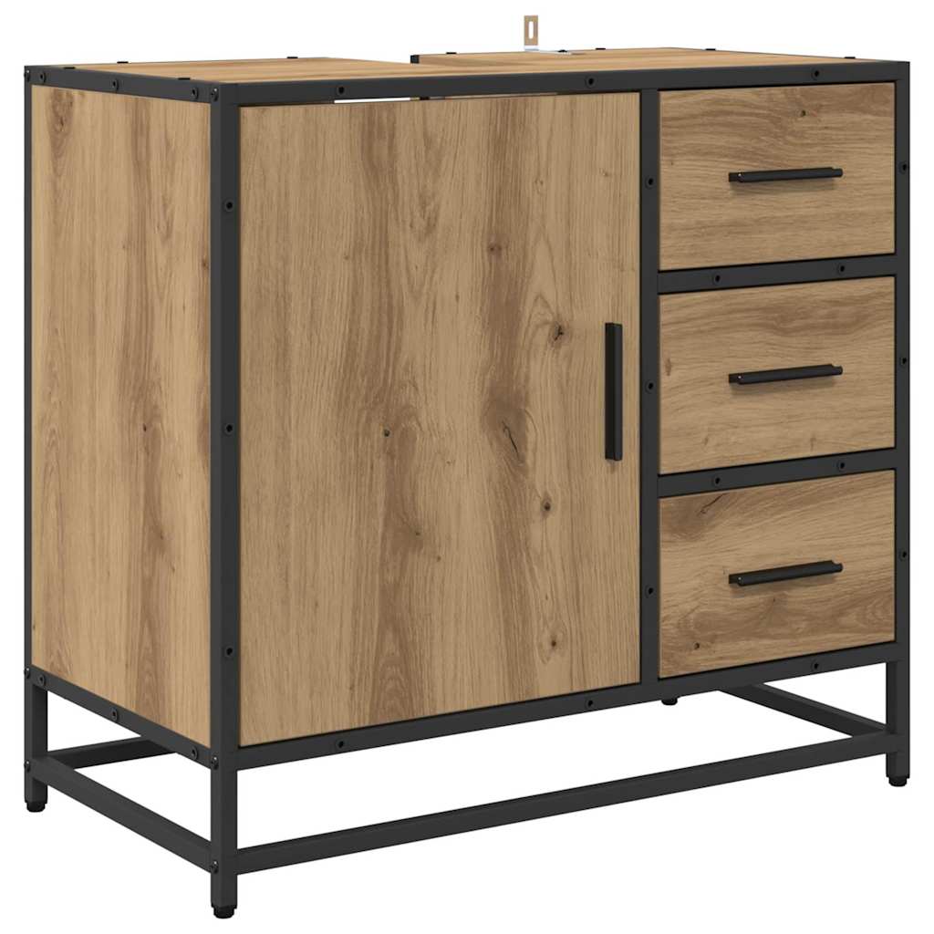 Bathroom Cabinet Artisan Oak 65 x 33 x 60 cm Engineered Wood