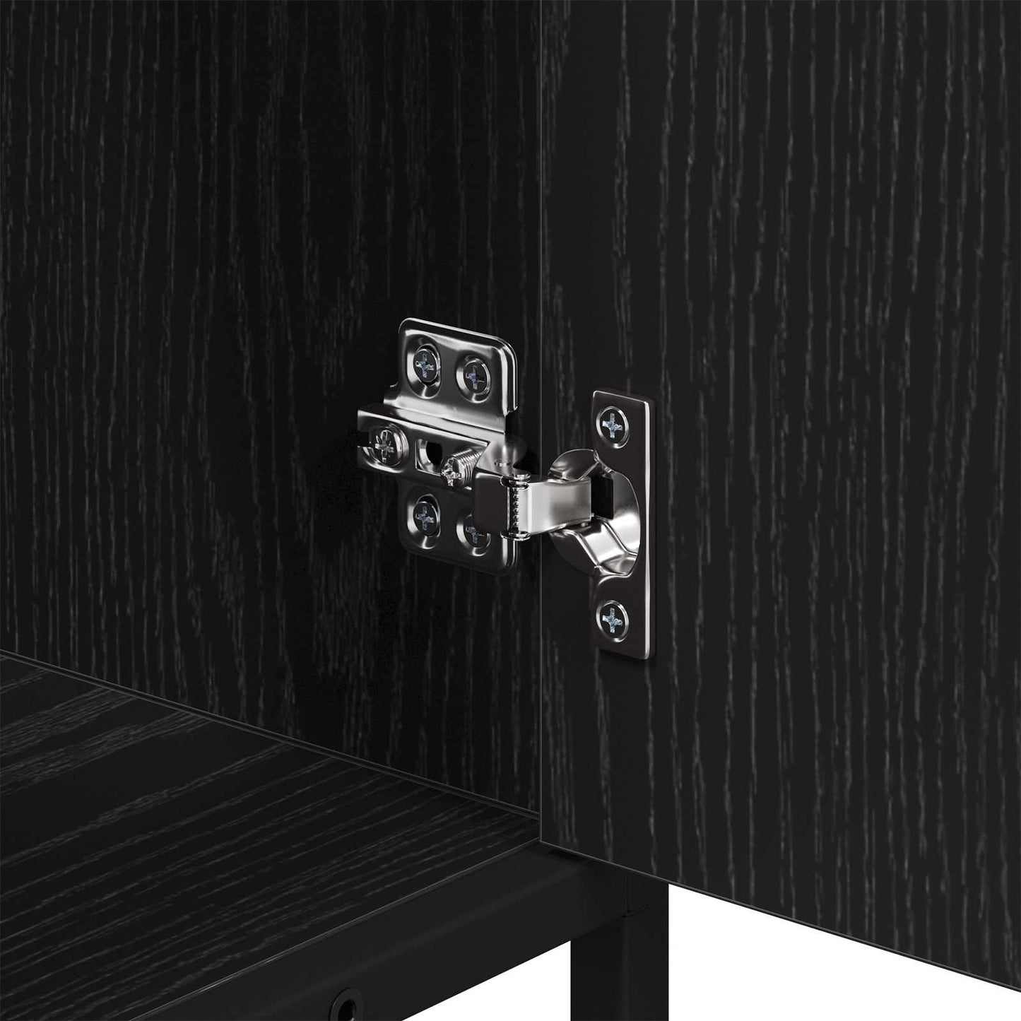 Bathroom Cabinet Black Oak 65 x 33 x 60 cm Engineered Wood