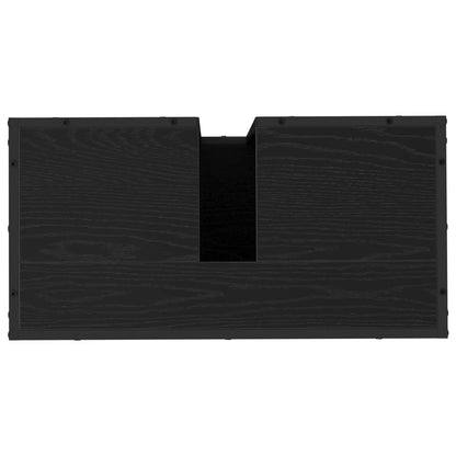 Bathroom Cabinet Black Oak 65 x 33 x 60 cm Engineered Wood