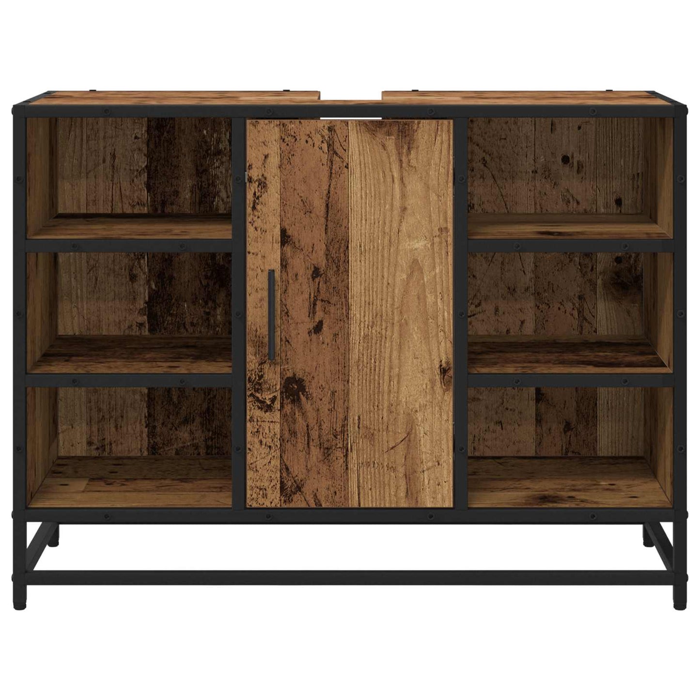 Bathroom Cabinet Old Wood 80 x 33 x 60 cm Engineered Wood