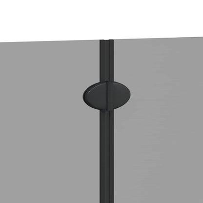 Shower Enclosure Black 95 x 140 cm ESG Glass and Aluminium
