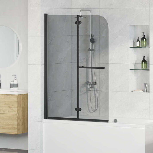 Shower Enclosure Dark Transparent 95 x 140 cm