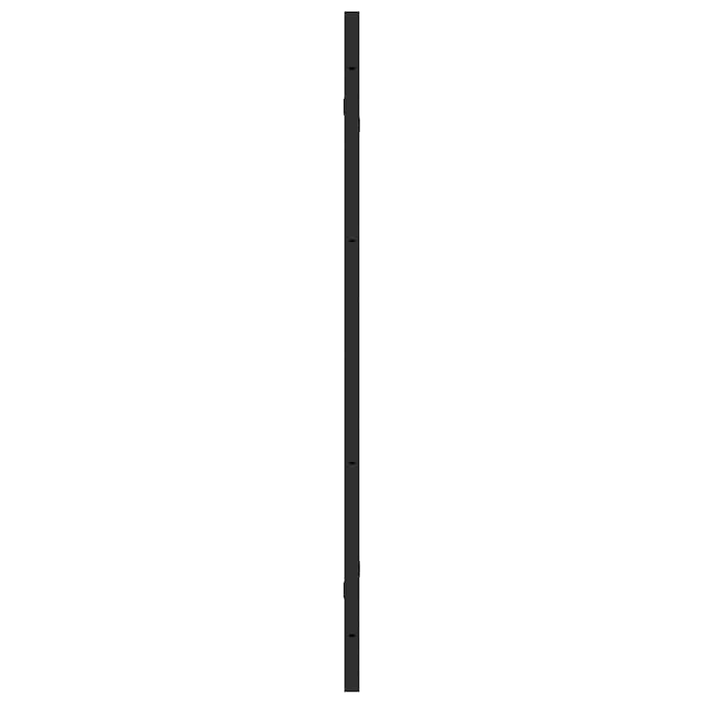 Shower Enclosure Black 130 x 138 cm ESG Glass and Aluminium
