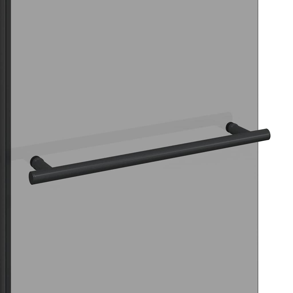 Bi-Folding Shower Enclosure Dark Transparent 120 x 67 x 129 cm
