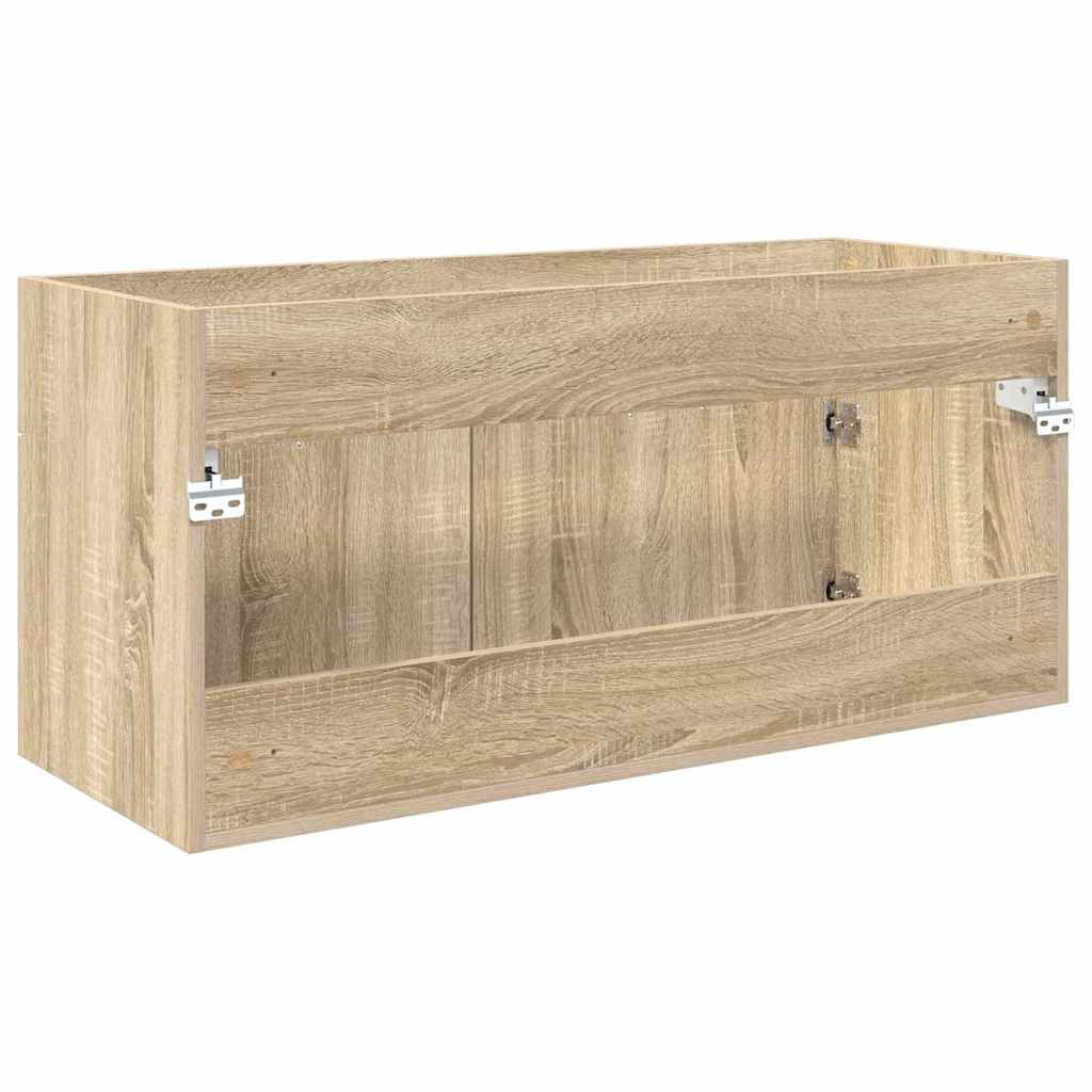 Sink cabinet with Storage with Door Sonoma Oak Engineered Wood