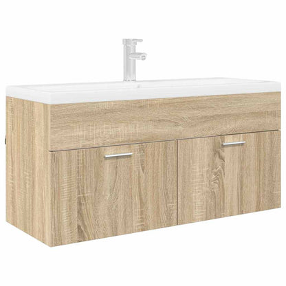 Sink cabinet with Storage with Door Sonoma Oak Engineered Wood