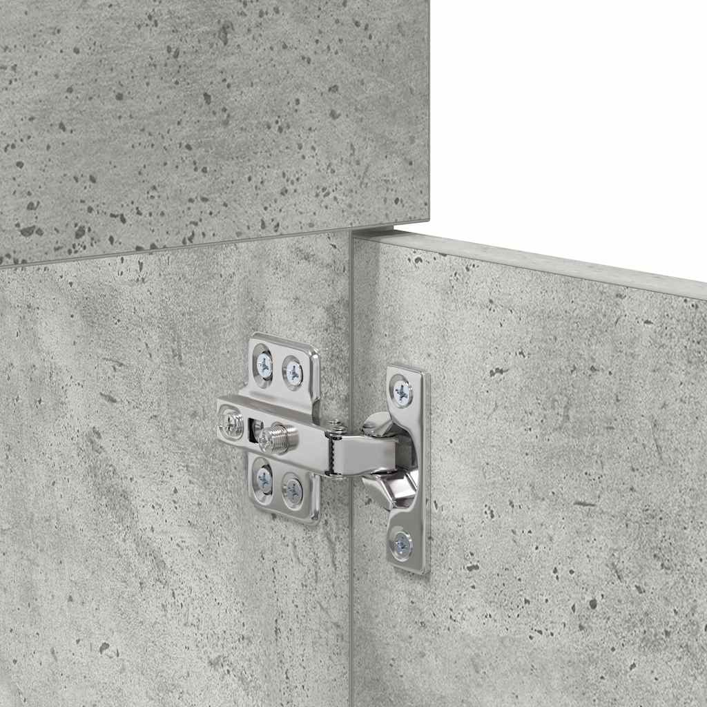 Sink cabinet with Storage Concrete Grey Engineered Wood