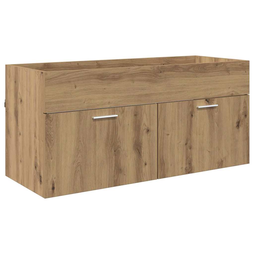 Sink cabinet with Storage with Door Artisan Oak Engineered Wood