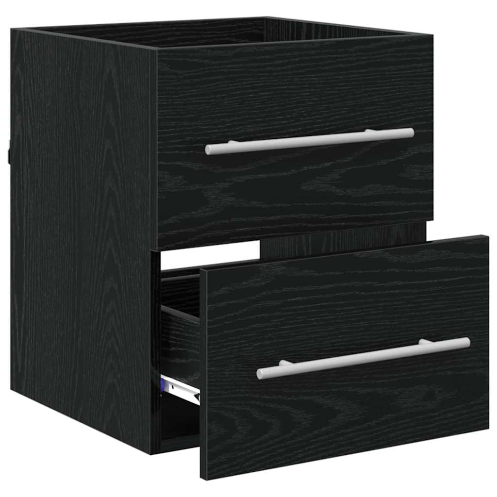 Sink cabinet Black Oak 38.5 x 41 x 48 cm Engineered Wood